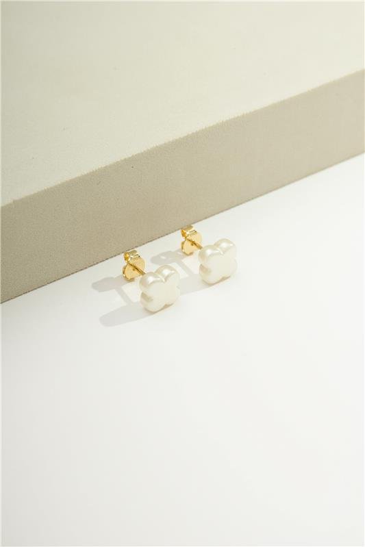 BRINCO PEROLA TREVO 6,5 MM (P) - 002-03062