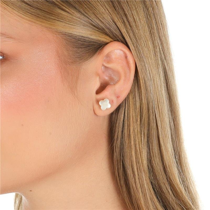 BRINCO PEROLA TREVO 6,5 MM (P) - 002-03062