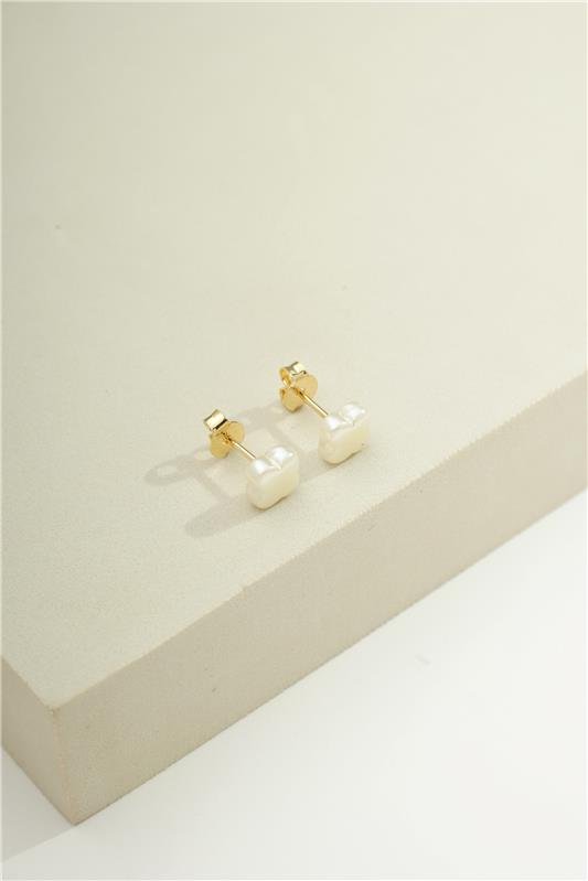 BRINCO PEROLA TREVO 8 MM (M) - 002-03063