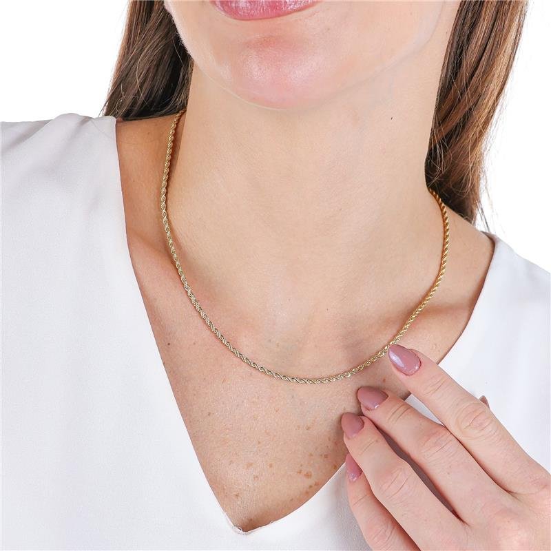 CORRENTE CORDÃO BAIANO 2,4MM DE LARGURA X 2,4MM DE ESPESSURA