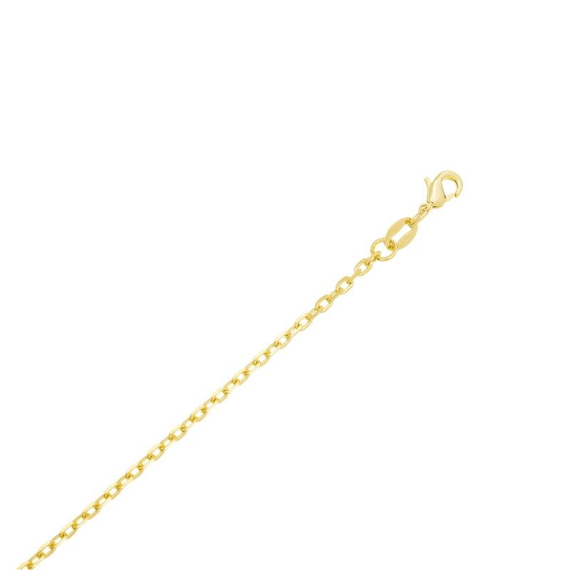 CORRENTE ELO MENOR (ESTILO CARTIER) 2,1MM DE LARGURA X 0,6MM DE ESPESSURA