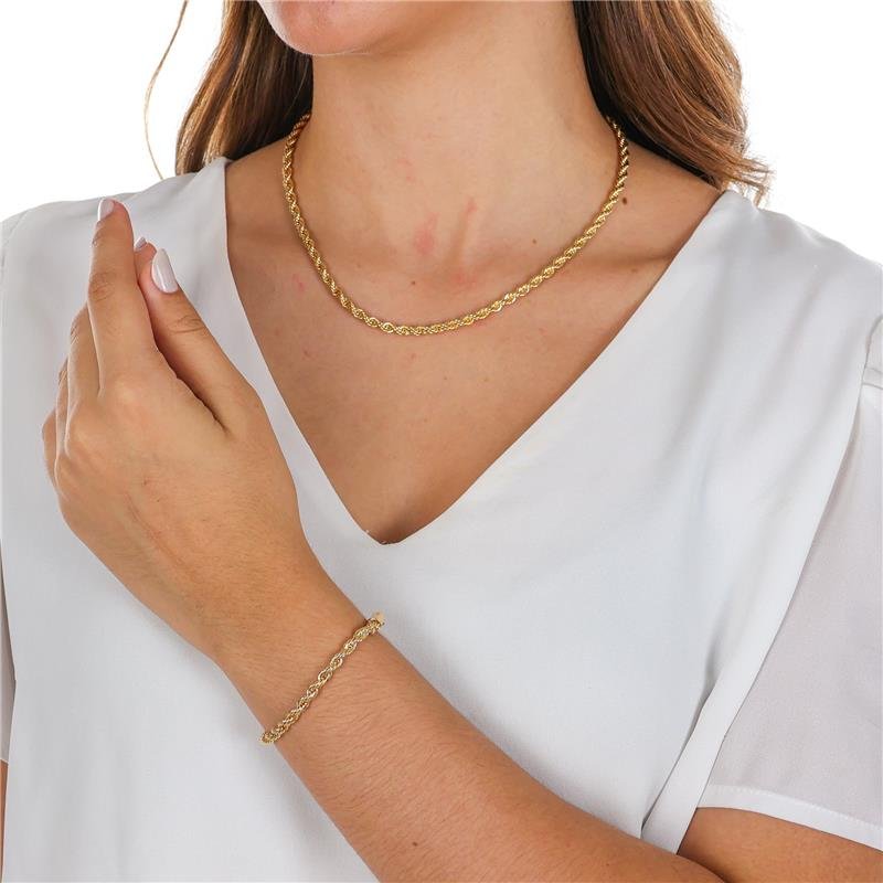 CORRENTE CORDÃO BAIANO 4MM DE LARGURA X 4MM DE ESPESSURA