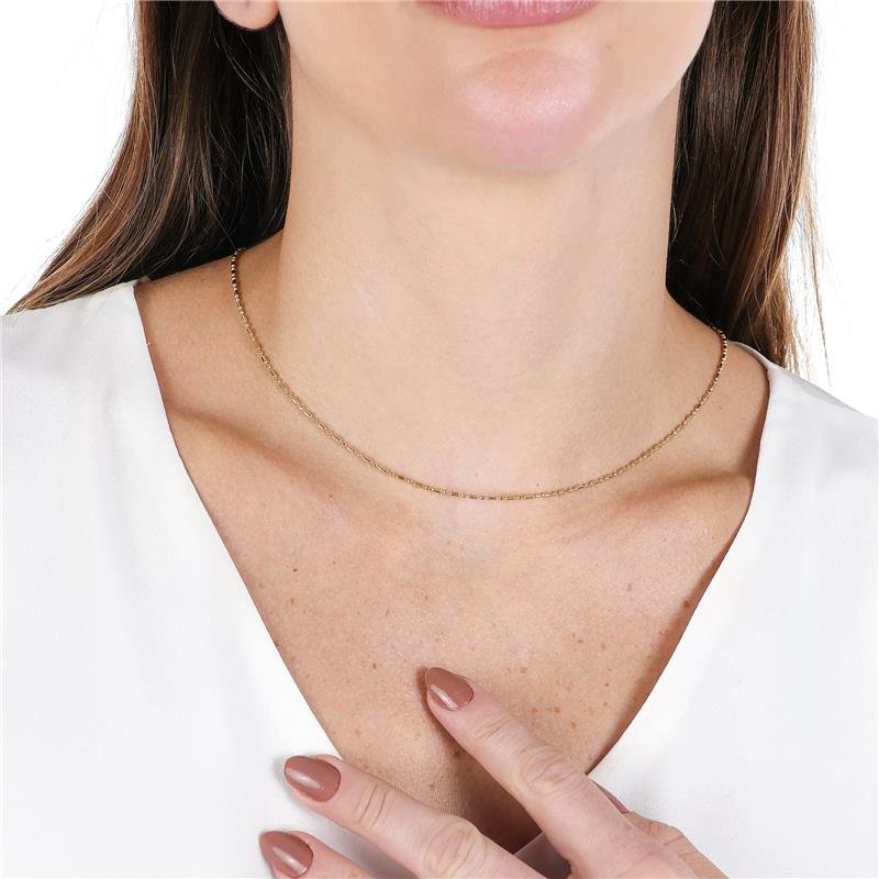 CORRENTE ARREDONDADA TUBO BOLINHA 1,5MM DE LARGURA X 1,5MM DE ESPESSURA