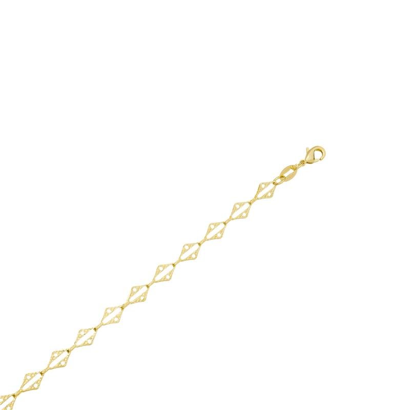 CORRENTE FORMATO FOLHAGEM 5,1MM DE LARGURA X 0,7MM DE ESPESSURA