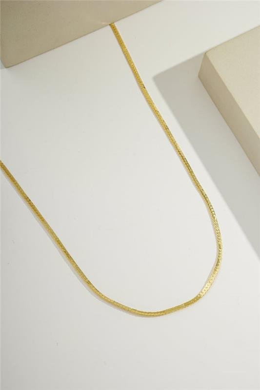 CORRENTE LAMINADA C/ 2 DETALHES DIFERENTES 2,2MM DE LARGURA X 0,5MM DE ESPESSURA