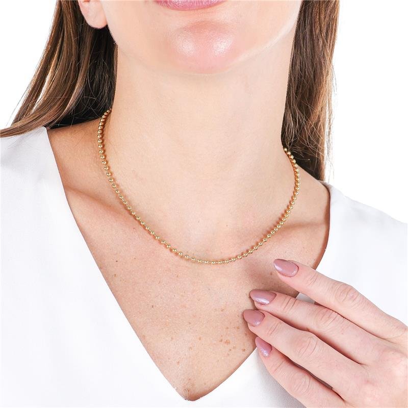 CORRENTE BOLINHA LISA 3,2MM DE LARGURA X 3,2MM DE ESPESSURA