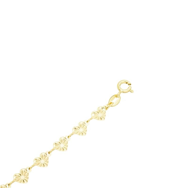 CORRENTE CORRENTE CORAÇÃO DIAMANTADO 5,4MM DE LARGURA X 0,7MM DE ESPESSURA