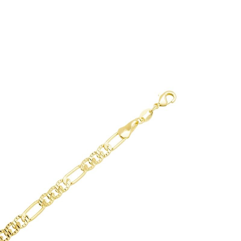 CORRENTE FÍGARO 3X1 TRABALHADA 4,8MM DE LARGURA X 0,9MM DE ESPESSURA