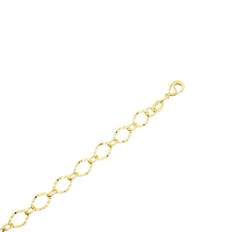 CORRENTE ELO RISCADO 5,7MM DE LARGURA X 0,5MM DE ESPESSURA