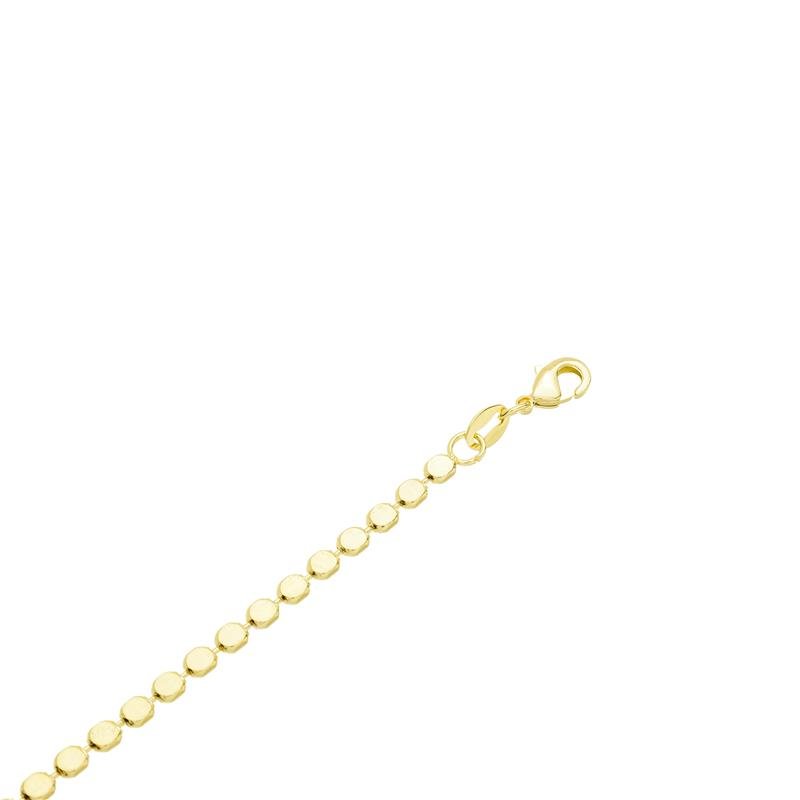 CORRENTE BOLINHA AMASSADA 3MM DE LARGURA X 1,5MM DE ESPESSURA