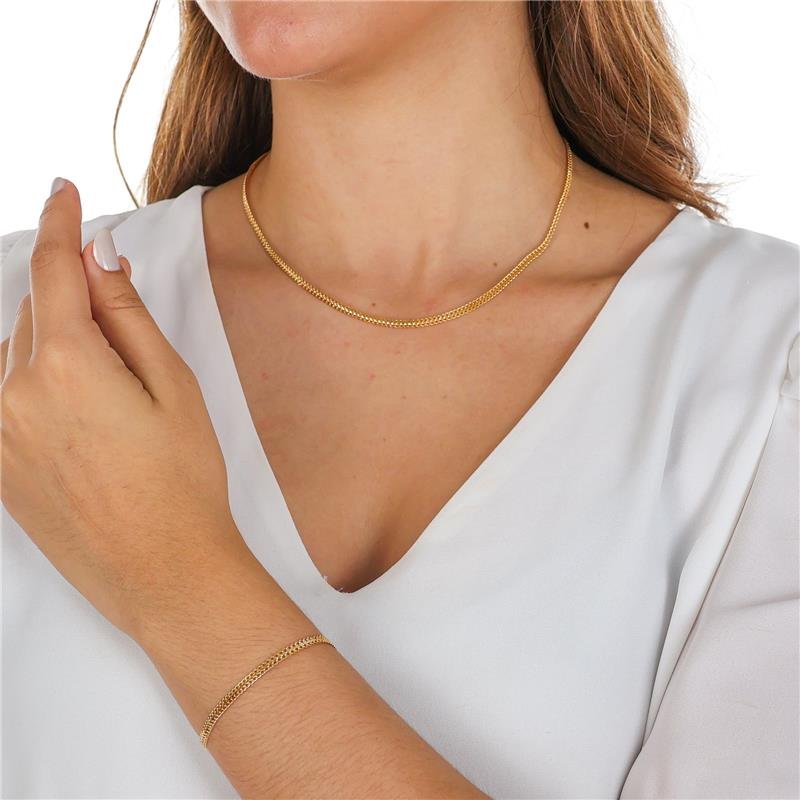 CORRENTE CHINESA 3,4MM DE LARGURA X 0,8MM DE ESPESSURA