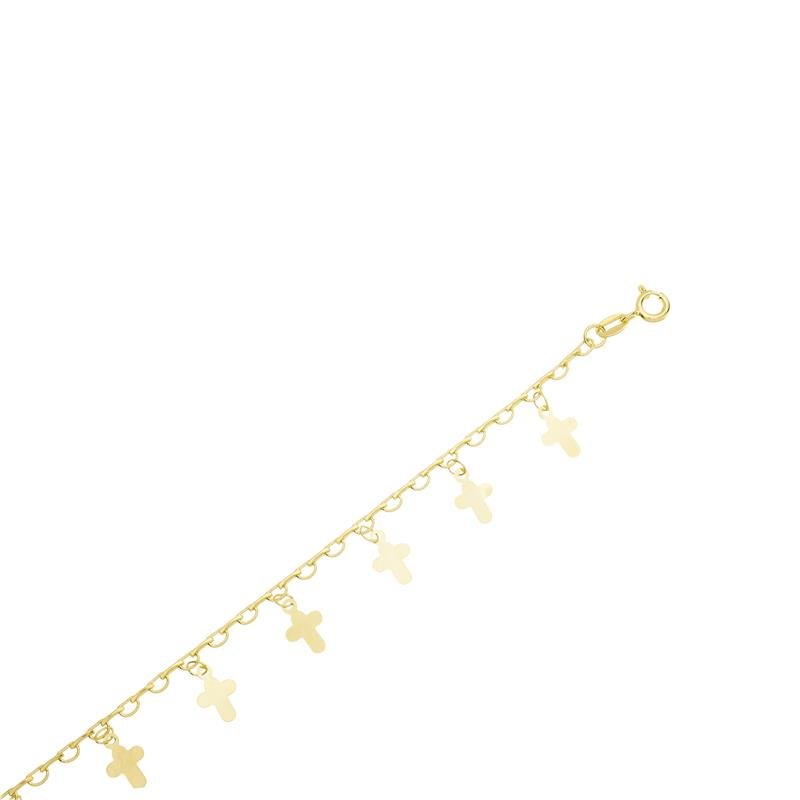 CORRENTE MEIO ELO COM CRUZ 2,6MM DE LARGURA X 0,6MM DE ESPESSURA