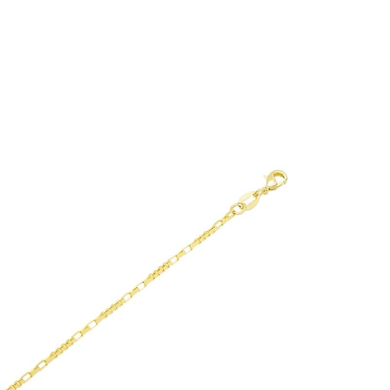 CORRENTE VENEZIANA CADEADO QUADRADO LONGO 1,5MM DE LARGURA X 0,9MM DE ESPESSURA