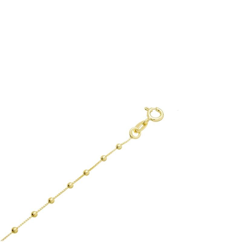 CORRENTE VENEZIANA 0.60 C/ BOLINHAS 2,1MM DE LARGURA X 2,1MM DE ESPESSURA