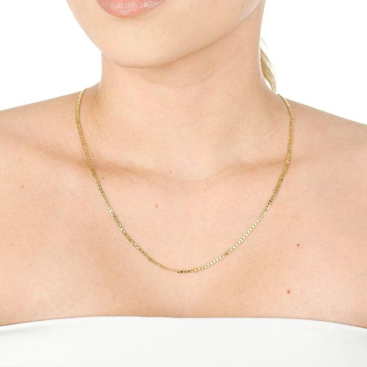 CORRENTE PIASTRINE 2,3MM DE LARGURA X 0,5MM DE ESPESSURA