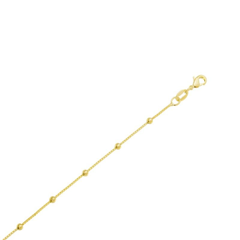 CORRENTE VENEZIANA C/ BOLINHAS 2,6MM DE LARGURA X 2,6MM DE ESPESSURA