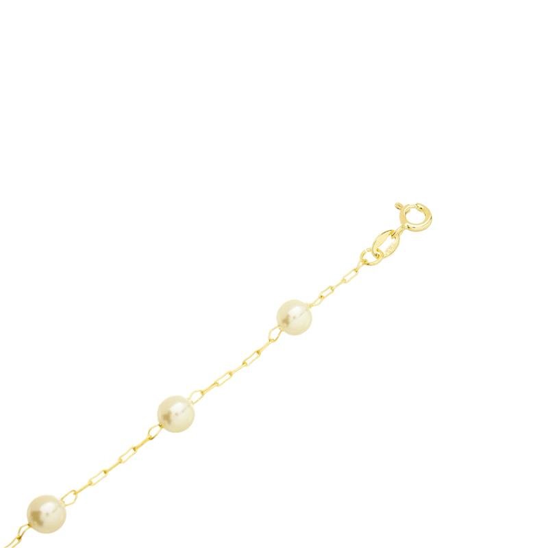 CORRENTE CORRENTE INTEIRA DE PÉROLA 6,1MM DE LARGURA X 6,1MM DE ESPESSURA