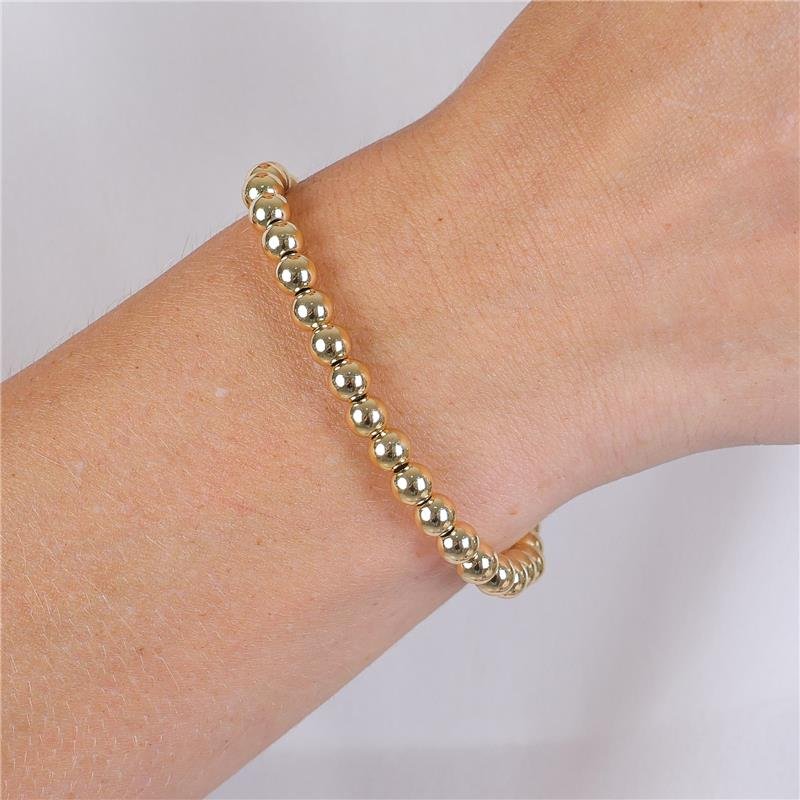 PULSEIRA SILICONE/BOLAS 6 MM