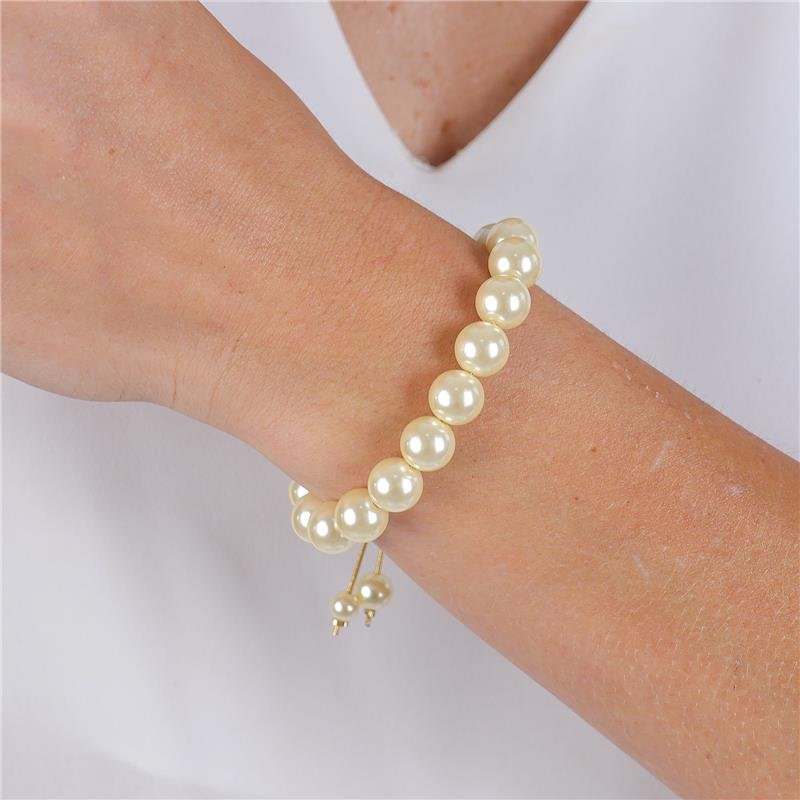 PULSEIRA DE PEROLAS 10MM AJUSTÁVEL