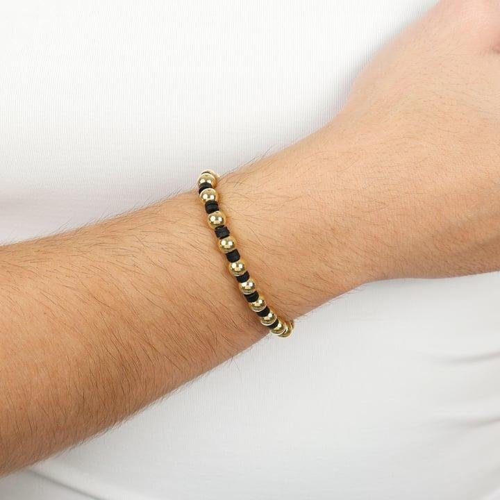 PULSEIRA DE MIÇANGUINHAS E BOLINHAS DE 6MM AJUSTÁVEL