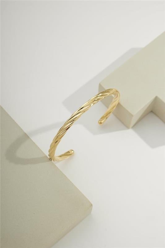 BRACELETE DE TUBO TORCIDO 4MM