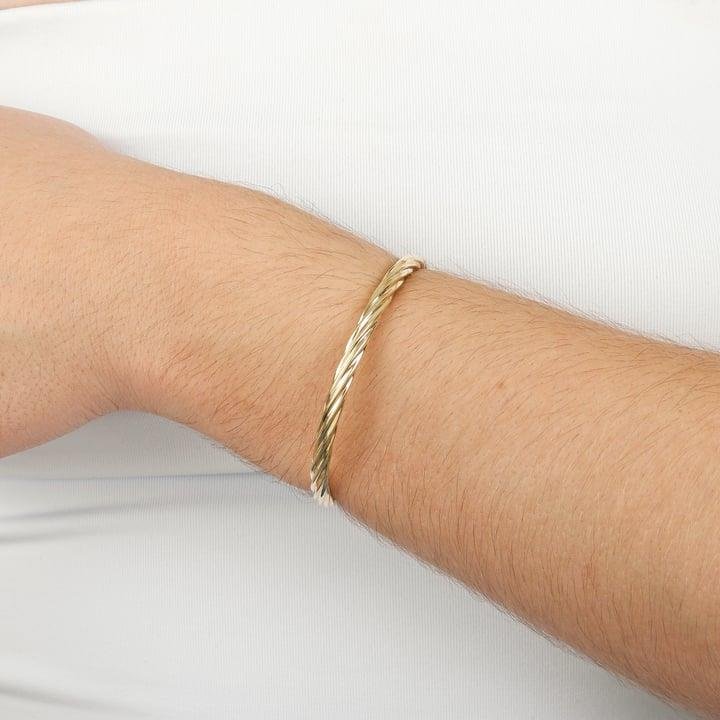 BRACELETE DE TUBO TORCIDO 4MM