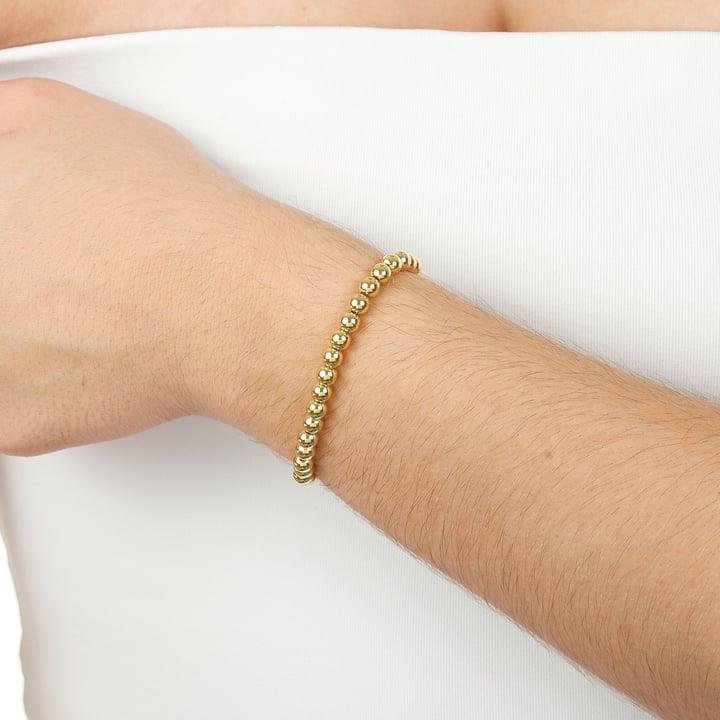 PULSEIRA DE BOLINHAS DE 5MM AJUSTÁVEL