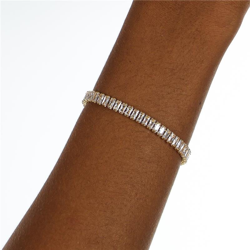 PULSEIRA DE RIVIERA DE BAGUETE 5X2,5MM