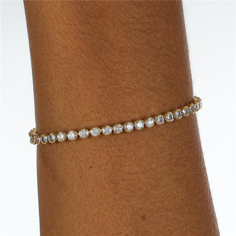 PULSEIRA ZIRCONIA REDONDA 3 MM COM 18 CM