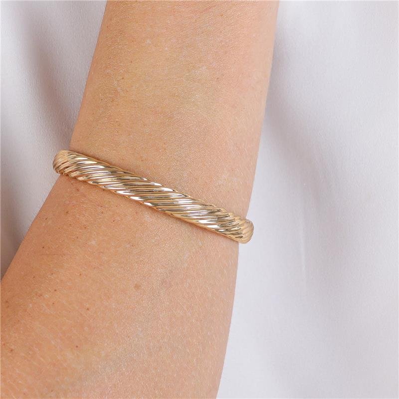 BRACELETE DE TUBO TORCIDO 8MM