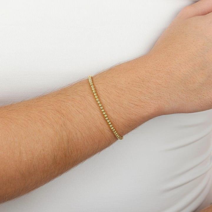 PULSEIRA DE BOLINHAS DE 3MM AJUSTAVEL - 004-00410