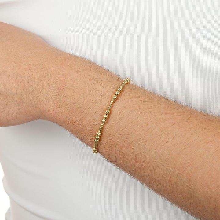 PULSEIRA DE MIX DE BOLINHAS 2 MM E 4 MM AJUSTÁVEL