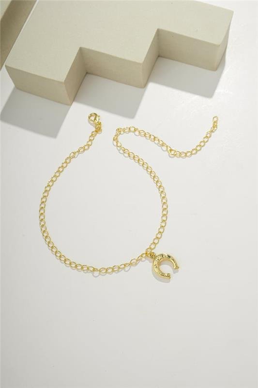 TORNOZELEIRA DE 25 CM COM PINGENTINHO DE FERRADURA - 004-00438