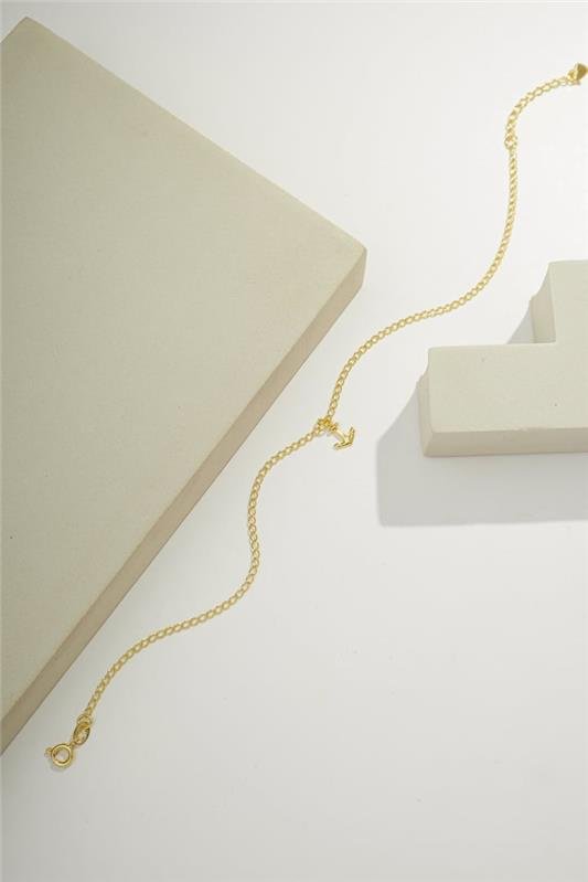 TORNOZELEIRA COM 25 CM COM PINGENTINHO DE ÂNCORA - 004-00463