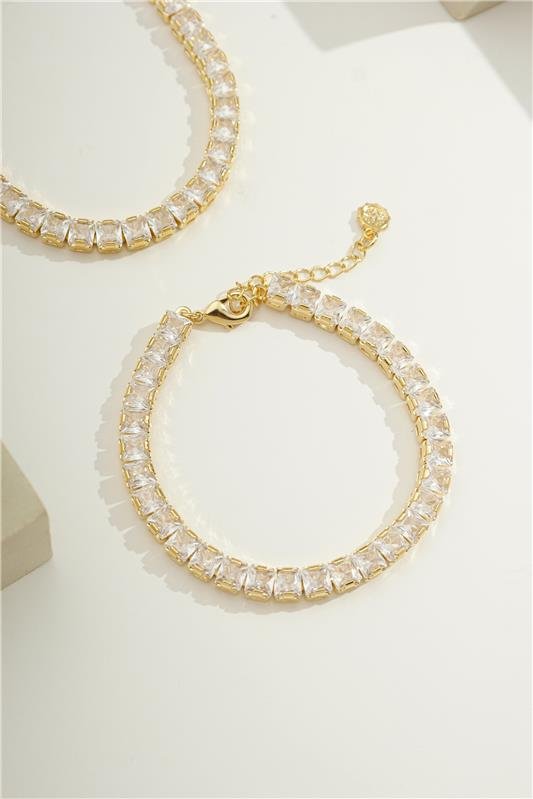 PULSEIRA RIVIERA COM 16 CM ZIRCONIA CARRE 4X4 - 004-00503