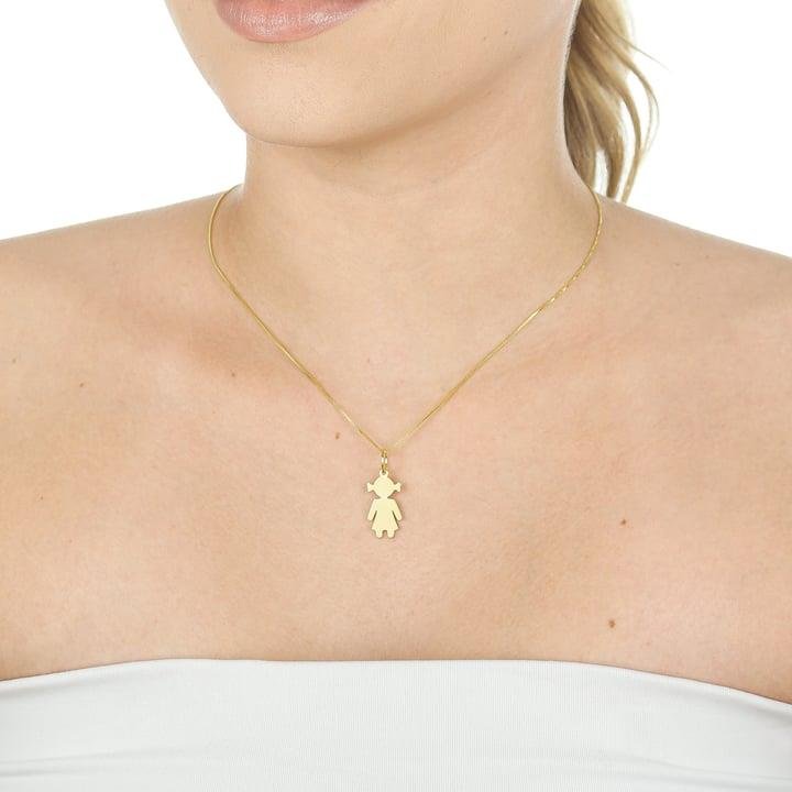 COLAR COM PINGENTE DE MENINA