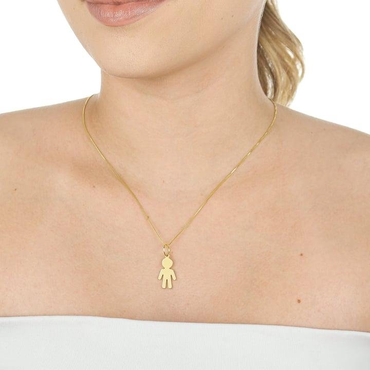 COLAR COM PINGENTE DE MENINO