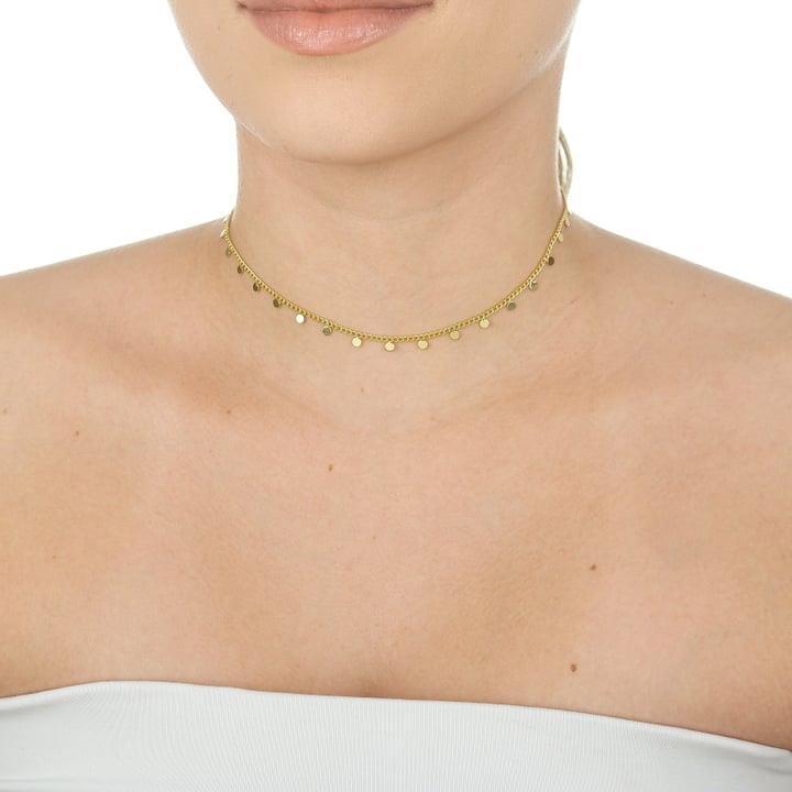 COLAR DE MEDALHINHAS DELICADAS