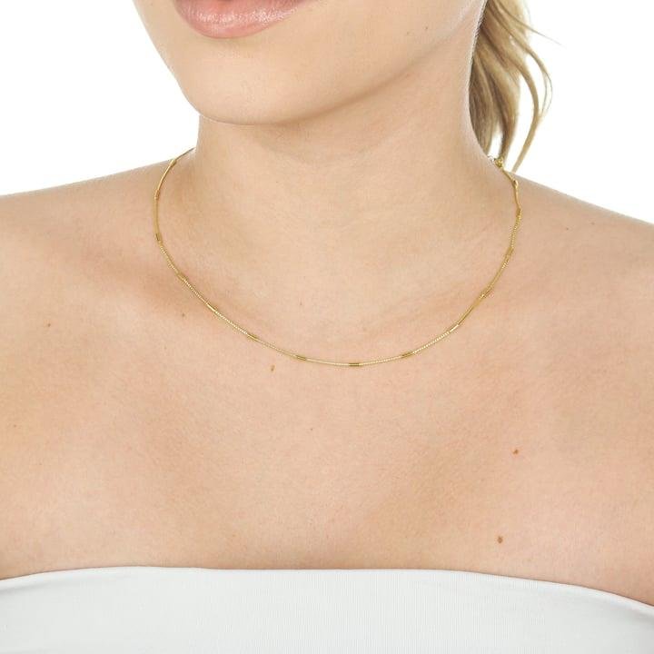 COLAR DE TUBINHOS EM CORRENTE VENEZIANA