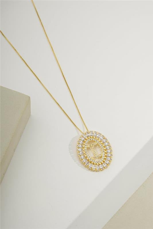 COLAR DE LETRA COM ZIRCÔNIAS