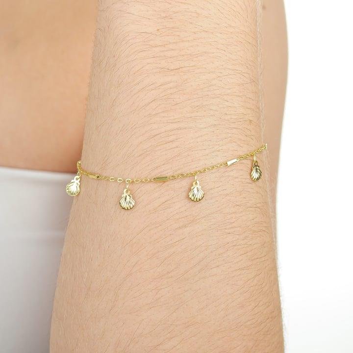 PULSEIRA COM BÚZIOS COM 18 CM - 005-00585