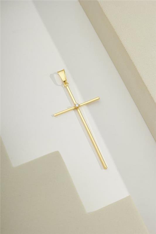 PINGENTE 5CM CRUZ LISA