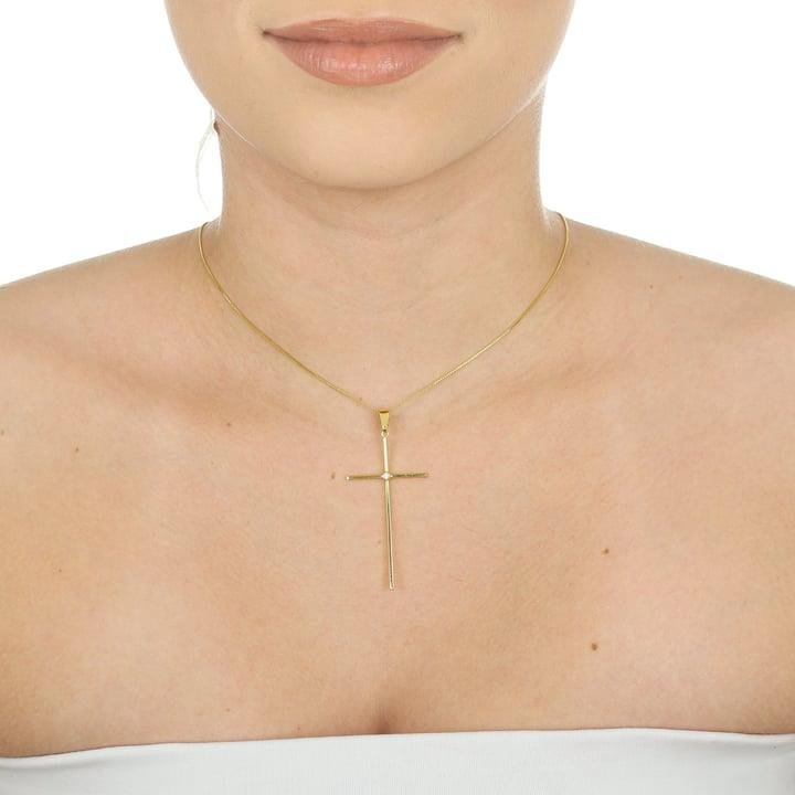 PINGENTE 5CM CRUZ LISA