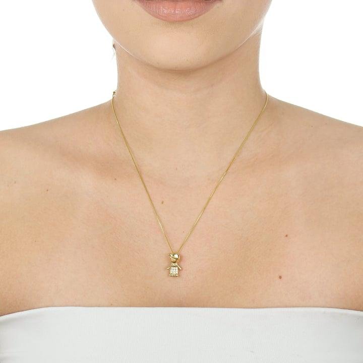 PINGENTE 1,7CM MENINO COM CALÇA CRAVEJADA EM ZIRCÔNIAS