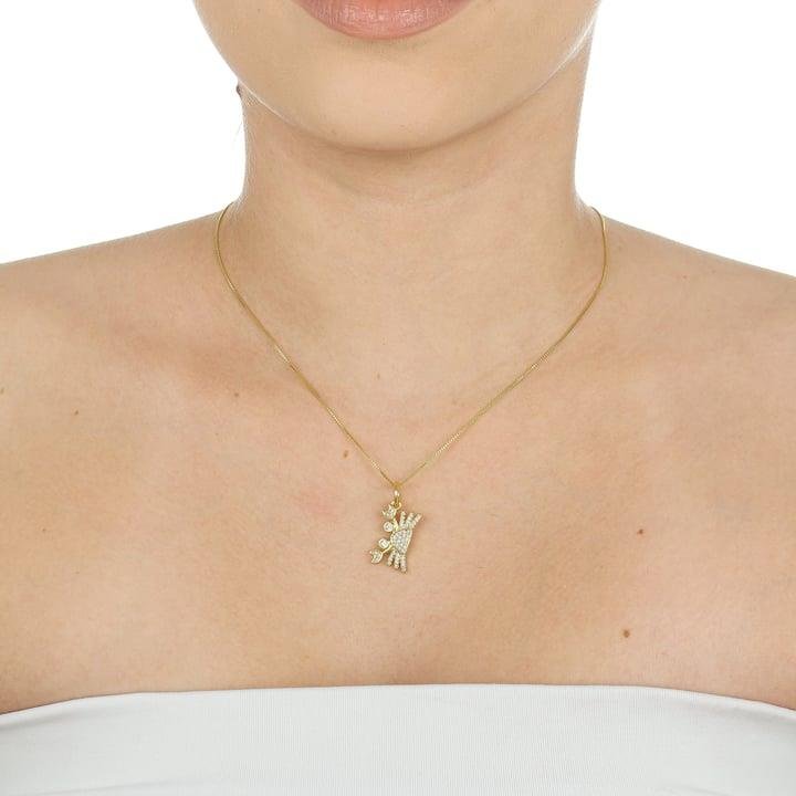 PINGENTE 2CM CARANGUEJO COM MICROZIRCÔNIAS