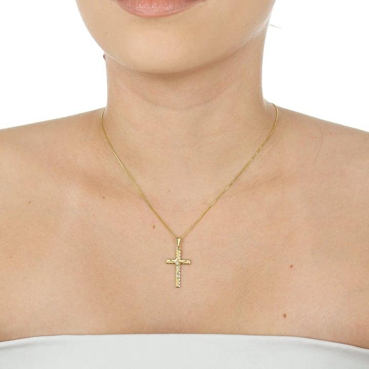 PINGENTE CRUZ COM CRISTO DE 2,5CM