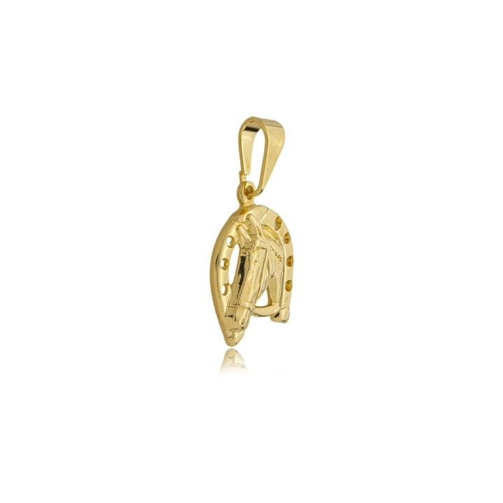 PINGENTE DE 1,3CM DE CAVALO COM FERRADURA