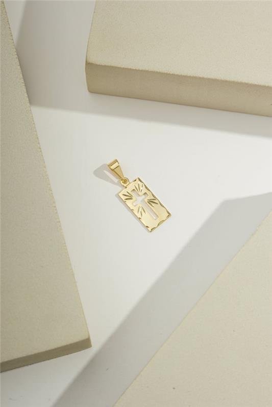 PINGENTE DE CRUZ VAZADA 1,5CM