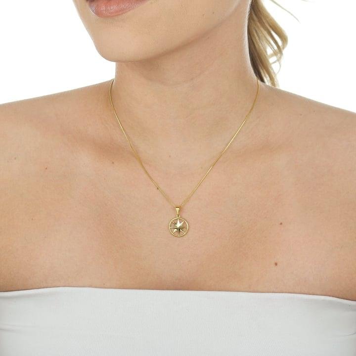 PINGENTE REDONDO COM ESTRELA VAZADA