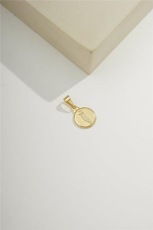 PINGENTE REDONDO DE 1,1CM COM PIMENTA